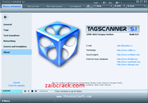 TagScanner 6.1.10 Crack Plus License Number Free Download 2021