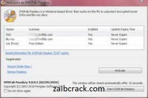 DVDFab Passkey 9.4.2.1 Crack Plus Product Number Free Download